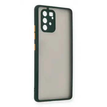 Newface Samsung Galaxy A91 / S10 Lite Kılıf Montreal Silikon Kapak - Yeşil