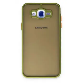 Newface Samsung Galaxy J7 Kılıf Montreal Silikon Kapak - Açık Yeşil
