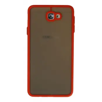 Newface Samsung Galaxy J7 Prime Kılıf Montreal Silikon Kapak - Kırmızı