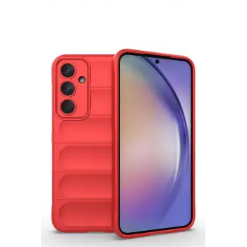 Newface Samsung Galaxy M14 5G Kılıf Optimum Silikon - Kırmızı