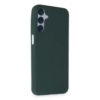 Newface Samsung Galaxy M15 Kılıf First Silikon - Koyu Yeşil