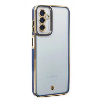 Newface Samsung Galaxy M23 Kılıf Liva Lens Silikon - Mavi