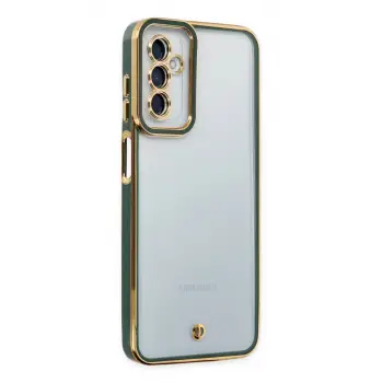 Newface Samsung Galaxy M23 Kılıf Liva Lens Silikon - Yeşil