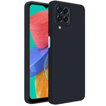 Newface Samsung Galaxy M33 Kılıf First Silikon - Siyah