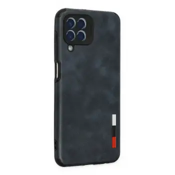 Newface Samsung Galaxy M33 Kılıf Loop Deri Silikon - Lacivert