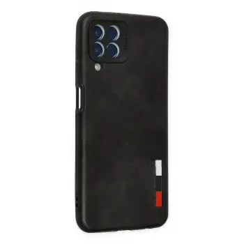Newface Samsung Galaxy M33 Kılıf Loop Deri Silikon - Siyah