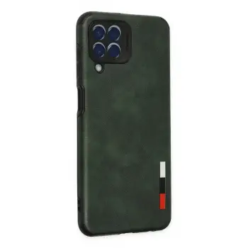 Newface Samsung Galaxy M33 Kılıf Loop Deri Silikon - Yeşil