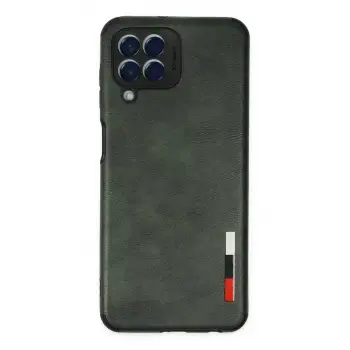 Newface Samsung Galaxy M33 Kılıf Loop Deri Silikon - Yeşil