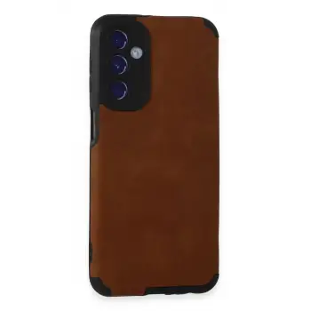 Newface Samsung Galaxy M34 5G Kılıf Loop Deri Silikon - Kahverengi