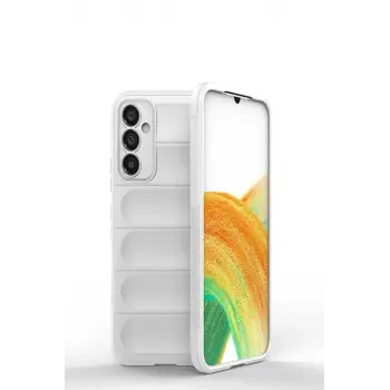 Newface Samsung Galaxy M34 5G Kılıf Optimum Silikon - Krem