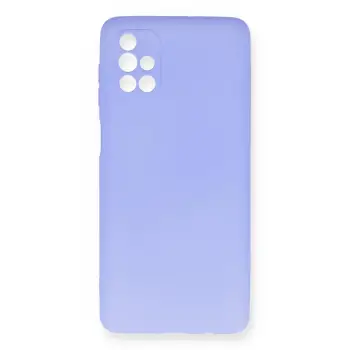 Newface Samsung Galaxy M51 Kılıf First Silikon - Lila
