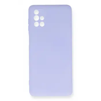 Newface Samsung Galaxy M51 Kılıf Nano içi Kadife Silikon - Lila