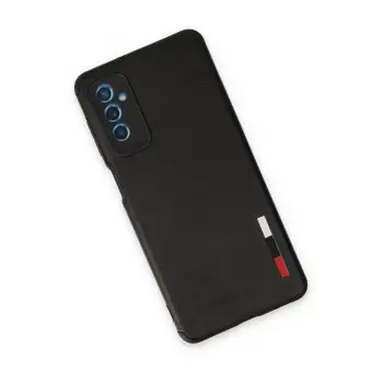Newface Samsung Galaxy M52 5G Kılıf Loop Deri Silikon - Siyah