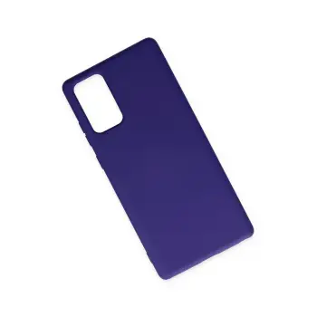 Newface Samsung Galaxy Note 20 Kılıf Nano içi Kadife Silikon - Mor