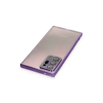 Newface Samsung Galaxy Note 20 Ultra Kılıf Razer Lensli Silikon - Mor