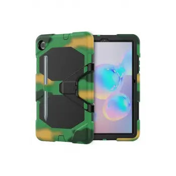 Newface Samsung Galaxy P610 Tab S6 Lite 10.4 Kılıf Griffin Tablet Kapak - Kamuflaj