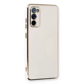 Newface Samsung Galaxy S20 FE Kılıf Volet Silikon - Beyaz
