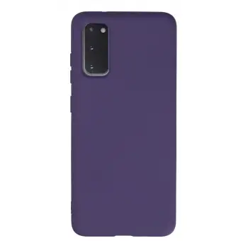 Newface Samsung Galaxy S20 Kılıf Nano içi Kadife Silikon - Mor