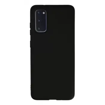Newface Samsung Galaxy S20 Kılıf Nano içi Kadife Silikon - Siyah