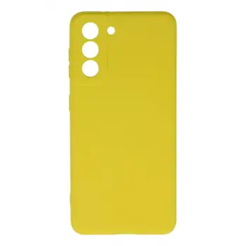 Newface Samsung Galaxy S21 Kılıf Nano içi Kadife Silikon - Sarı