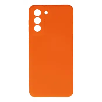 Newface Samsung Galaxy S21 Kılıf Nano içi Kadife Silikon - Turuncu