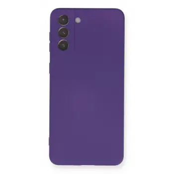Newface Samsung Galaxy S21 Plus Kılıf Nano içi Kadife Silikon - Mor