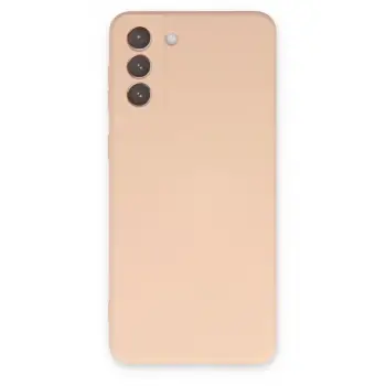 Newface Samsung Galaxy S21 Plus Kılıf Nano içi Kadife Silikon - Pudra