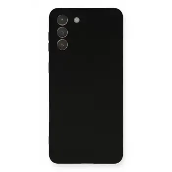Newface Samsung Galaxy S21 Plus Kılıf Nano içi Kadife Silikon - Siyah