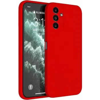 Newface Samsung Galaxy S23 FE Kılıf First Silikon - Kırmızı