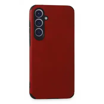 Newface Samsung Galaxy S23 FE Kılıf Loop Deri Silikon - Kırmızı