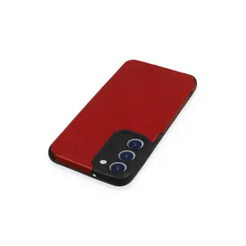 Newface Samsung Galaxy S23 Plus Kılıf Loop Deri Silikon - Kırmızı