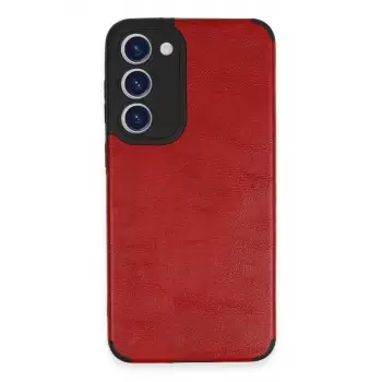 Newface Samsung Galaxy S23 Plus Kılıf Loop Deri Silikon - Kırmızı
