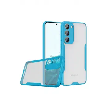 Newface Samsung Galaxy S23 Plus Kılıf Platin Silikon - Mavi
