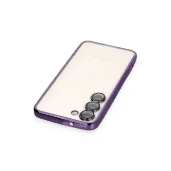 Newface Samsung Galaxy S23 Plus Kılıf Razer Lensli Silikon - Mor