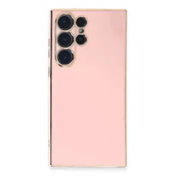 Newface Samsung Galaxy S23 Ultra Kılıf Volet Silikon - Pembe