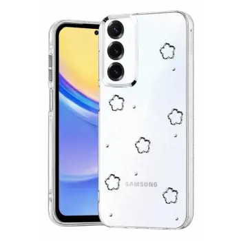 Newface Samsung Galaxy S24 FE Fiyonk Desenli Kapak - Desen 2