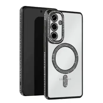 Newface Samsung Galaxy S24 FE Joke Simli Magneticsafe Kılıf - Siyah