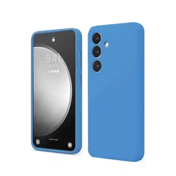 Newface Samsung Galaxy S24 FE Kılıf First Silikon - Mavi