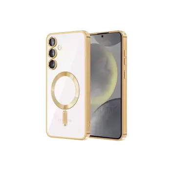 Newface Samsung Galaxy S24 Kılıf Kross Magneticsafe Kapak - Gold
