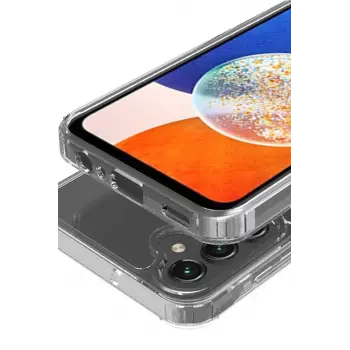 Newface Samsung Galaxy S24 Plus Kılıf Magneticsafe Şeffaf Silikon - Şeffaf
