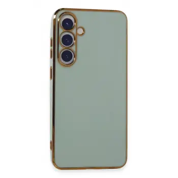Newface Samsung Galaxy S24 Plus Kılıf Volet Silikon - Açık Yeşil