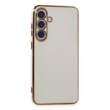 Newface Samsung Galaxy S24 Plus Kılıf Volet Silikon - Beyaz