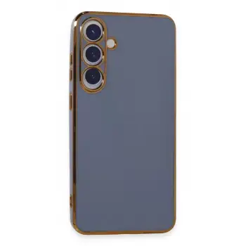 Newface Samsung Galaxy S24 Plus Kılıf Volet Silikon - Mavi