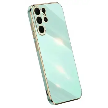 Newface Samsung Galaxy S24 Ultra Kılıf Volet Silikon - Açık Yeşil