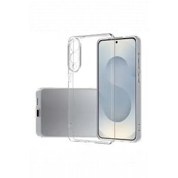Newface Samsung Galaxy S25 Edge Kılıf Lüx Şeffaf Silikon