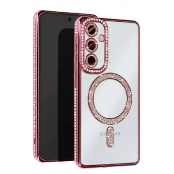 Newface Samsung Galaxy S25 FE Joke Simli Magneticsafe Kılıf - Pembe