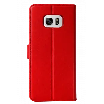 Newface Samsung Galaxy S7 Edge Trend S Plus Kapaklı Kılıf - Kırmızı