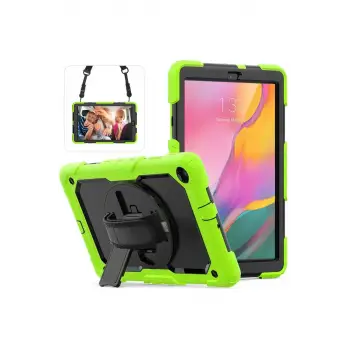 Newface Samsung Galaxy T510 Tab A 10.1 Kılıf Pars Tablet Kapak - Yeşil