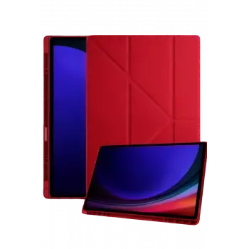 Newface Samsung Galaxy Tab A11 Kalemlikli Mars Tablet Kılıfı - Kırmızı