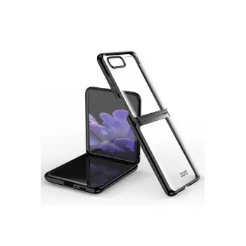 Newface Samsung Galaxy Z Flip 4 Kılıf Fold Element Kapak - Siyah